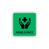 Cedule ambulance | Piktogram (čtverec)
