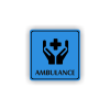 Cedule ambulance | Piktogram (čtverec)