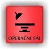 Cedule operační sál – plast (piktogram)