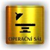 Cedule operační sál – plast (piktogram)