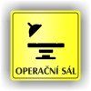 Cedule operační sál – plast (piktogram)