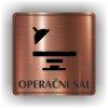 Cedule operační sál – plast (piktogram)