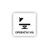 Cedule operační sál | Piktogram (čtverec)