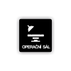 Cedule operační sál | Piktogram (čtverec)