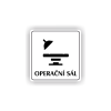 Cedule operační sál | Piktogram (čtverec)
