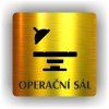 Cedule operační sál – plast (piktogram)