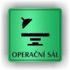 Cedule operační sál – plast (piktogram)