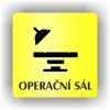 Cedule operační sál – plast (piktogram)