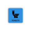 Cedule toalety | Piktogram (čtverec)