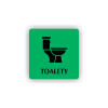 Cedule toalety | Piktogram (čtverec)