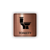 Cedule toalety | Piktogram (čtverec)