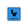 Cedule toalety | Piktogram (čtverec)