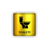 Cedule toalety | Piktogram (čtverec)