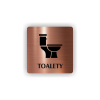 Cedule toalety | Piktogram (čtverec)