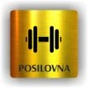 Cedule posilovna – plast (piktogram)