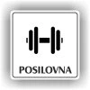 Cedule posilovna – plast (piktogram)