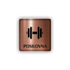 Cedule posilovna | Piktogram (čtverec)