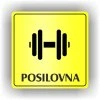 Cedule posilovna – plast (piktogram)