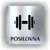 Cedule posilovna – plast (piktogram)