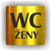 Cedule wc ženy – plast (piktogram)