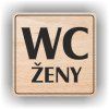 Cedule wc ženy – plast (piktogram)