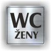 Cedule wc ženy – plast (piktogram)