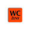 Cedule wc ženy | Piktogram (čtverec)