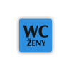 Cedule wc ženy | Piktogram (čtverec)