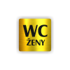 Cedule wc ženy | Piktogram (čtverec)