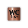 Cedule wc ženy | Piktogram (čtverec)