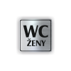 Cedule wc ženy | Piktogram (čtverec)