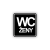 Cedule wc ženy | Piktogram (čtverec)
