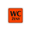 Cedule wc ženy | Piktogram (čtverec)