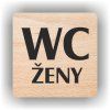 Cedule wc ženy – plast (piktogram)