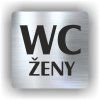 Cedule wc ženy – plast (piktogram)