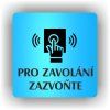 Cedule pro zavolání zazvoňte – plast (piktogram)