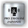 Cedule pro zavolání zazvoňte – plast (piktogram)