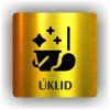 Cedule úklid – plast (piktogram)