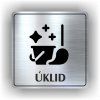 Cedule úklid – plast (piktogram)