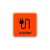 Cedule elektro | Piktogram (čtverec)