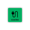 Cedule elektro | Piktogram (čtverec)
