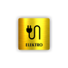 Cedule elektro | Piktogram (čtverec)