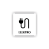 Cedule elektro | Piktogram (čtverec)