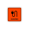 Cedule elektro | Piktogram (čtverec)