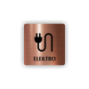 Cedule elektro | Piktogram (čtverec)