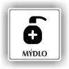 Cedule mýdlo – plast (piktogram)