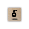 Cedule mýdlo | Piktogram (čtverec)