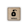 Cedule mýdlo dávkovač | Piktogram (čtverec)