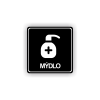 Cedule mýdlo | Piktogram (čtverec)