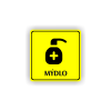 Cedule mýdlo | Piktogram (čtverec)